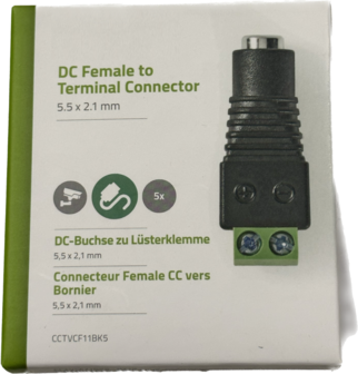 DC female naar terminal connector