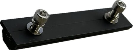 Montagerail tussenconnector aluminium  AL6005-T5, zwart