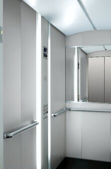 DYNLED Otis GEN2 LED cabineverlichting inclusief bewegingsensor en noodvoeding, 1 op 1 te vervangen met oude verlichting