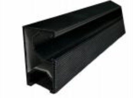 Montagerail aluminium AL6005-T5, zwart Lengte: 3000MM