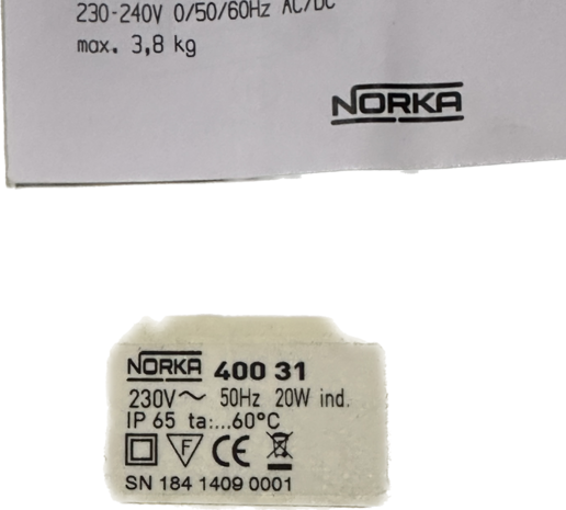 Explosieveilige lampbehuizing, Norka 400 31, IP65